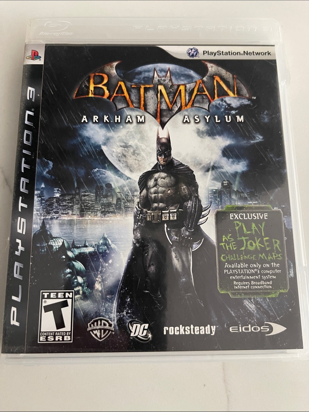 Sony PlayStation 3 Batman: Arkham Asylum - Black & Gray Cover